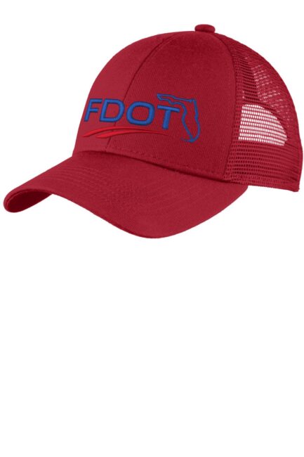 C911 - Port Authority Adjustable Mesh Back Cap. - Chili Red, Color
